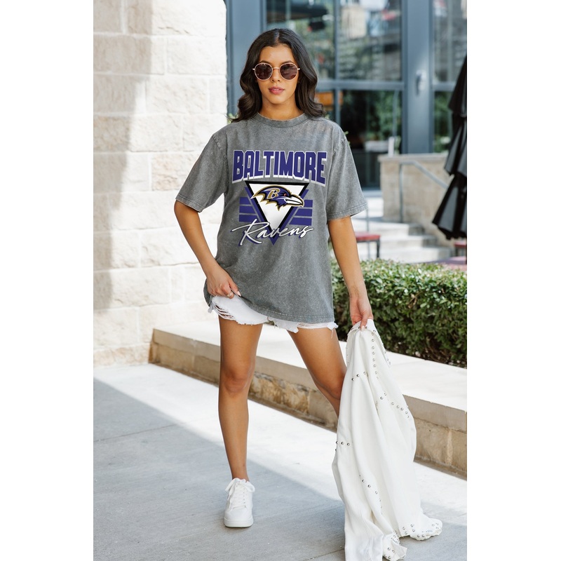 BALTIMORE RAVENS Play It Forward Oversized Crewneck Tee