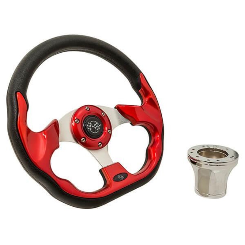 Club Car DS Red Racer Steering Wheel Kit 1982-Up PN# 06-078