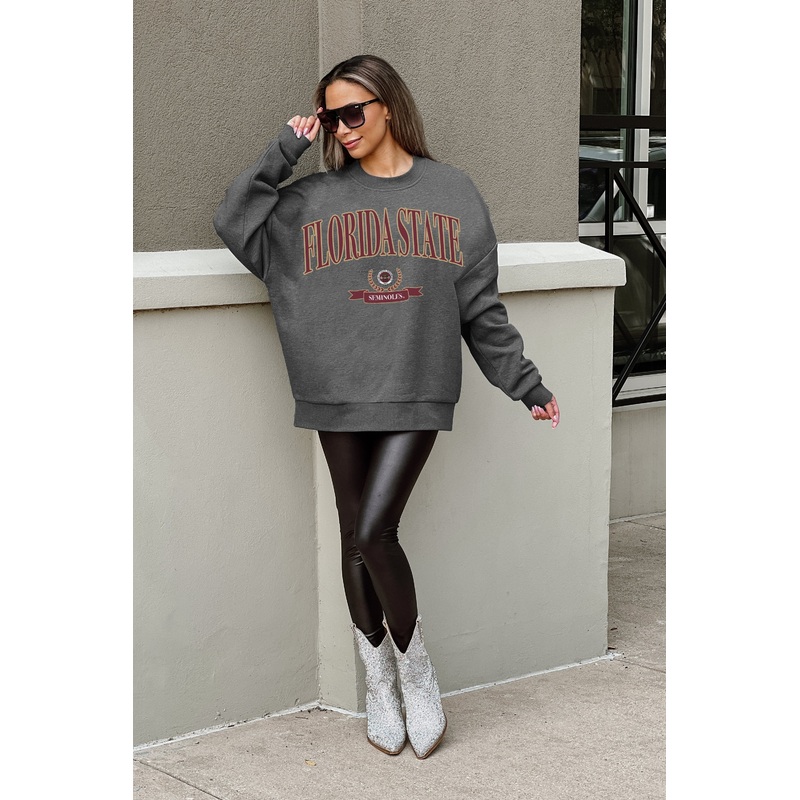 FLORIDA STATE SEMINOLES Seal The Deal Fleece Crewneck Pullover