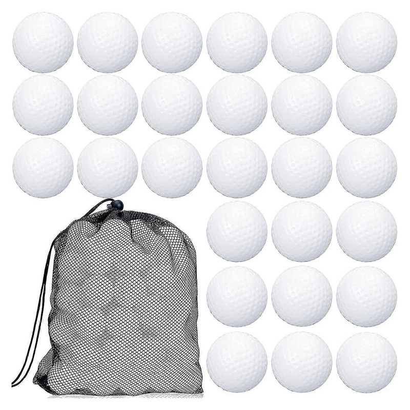 100 Pcs Golf Practice Ball Hollow Golf Ball Training Golf Balls With Mesh Drawstring Storage Bags F-c