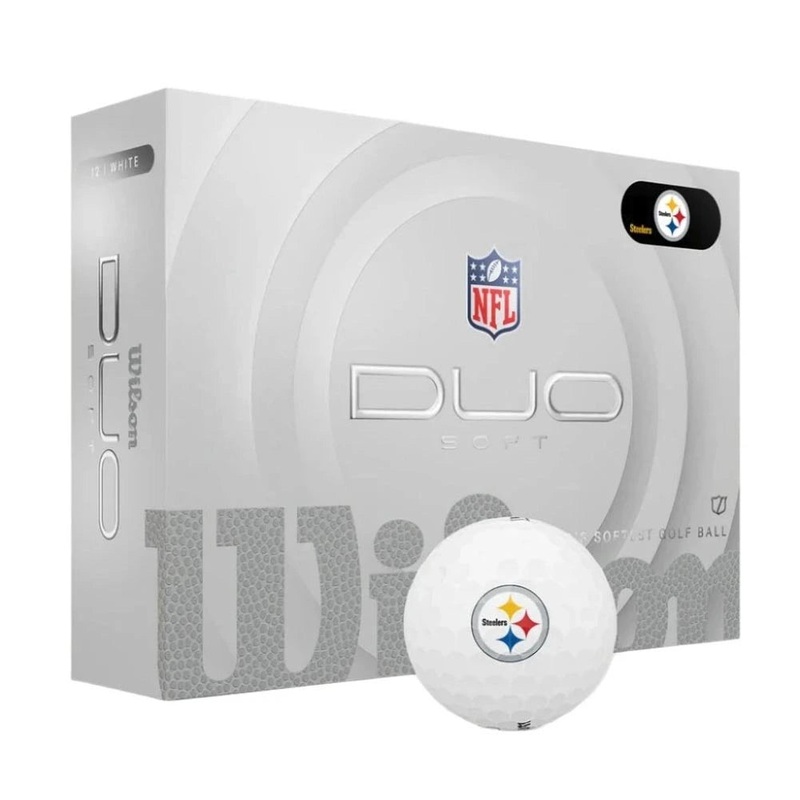 Wilson NFL Duo Soft Golf Balls – Pittsburgh Steelers