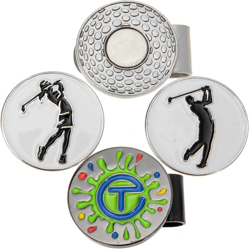 Golf Hat Clip Magnetic Attachment Golfs Ball Markers Zinc Alloy 5Pcs