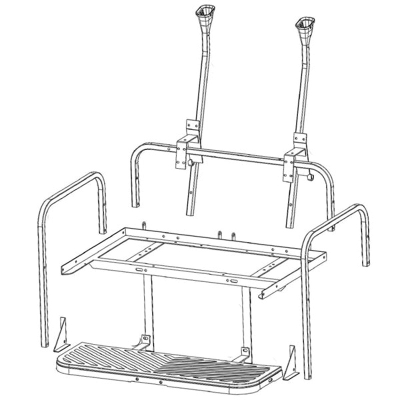 GTW MACH3 Aluminum (Frame Only) Rear Seat Precedent-Tempo-Onward PN# 01-186