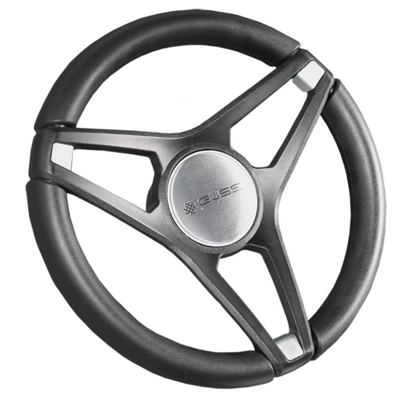 Gussi Molino Black Steering Wheel (Club Car) PN# 06-143