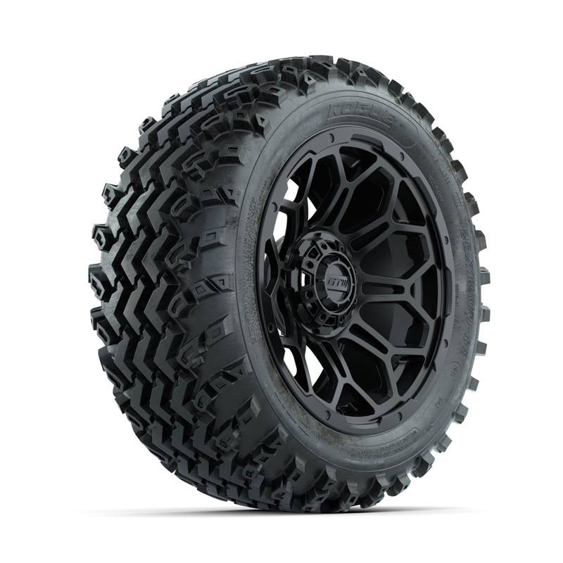 GTW Bravo Matte Black 14 in Wheels with 23×10.00-14 Rogue All Terrain Tires  Full Set