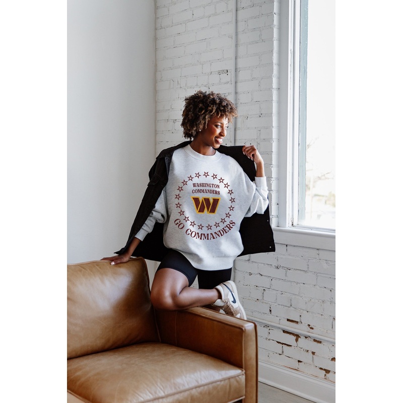 WASHINGTON COMMANDERS Superstar Fleece Crewneck Pullover
