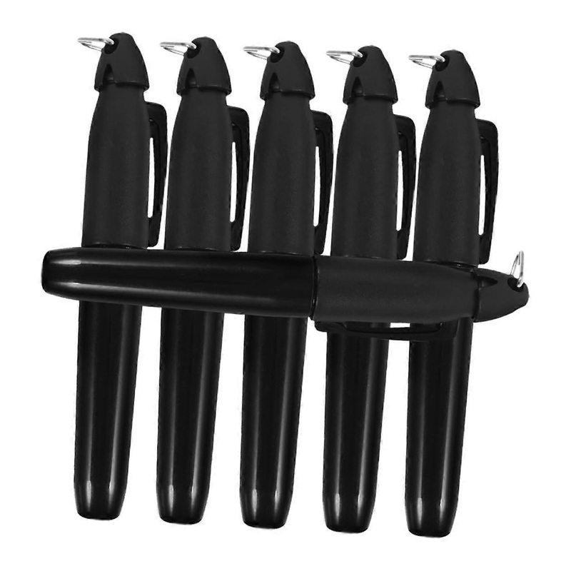 6pcs Golf Ball Marker Pen with Triangular Hook Golf Line Marker Golf Liner Ballpoint Pen Golf Ball Alignment Tool for Golf Ball Marking Supplies