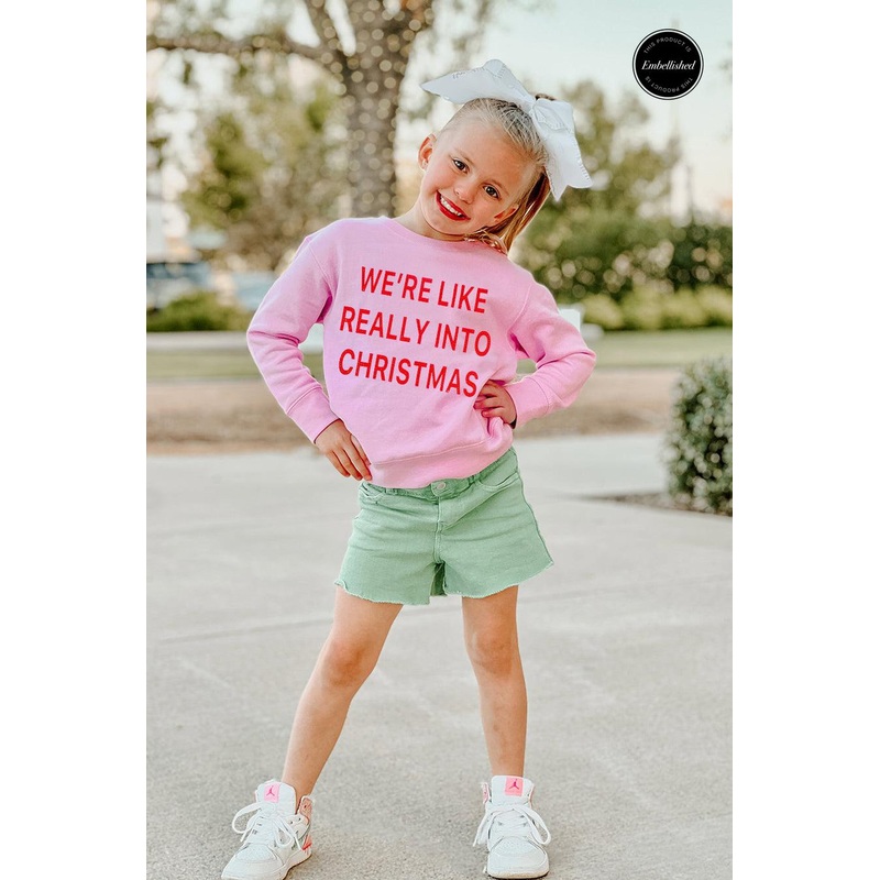 SO INTO CHRISTMAS EMBELLISHED CLASSIC CREW FOR TODDLERS