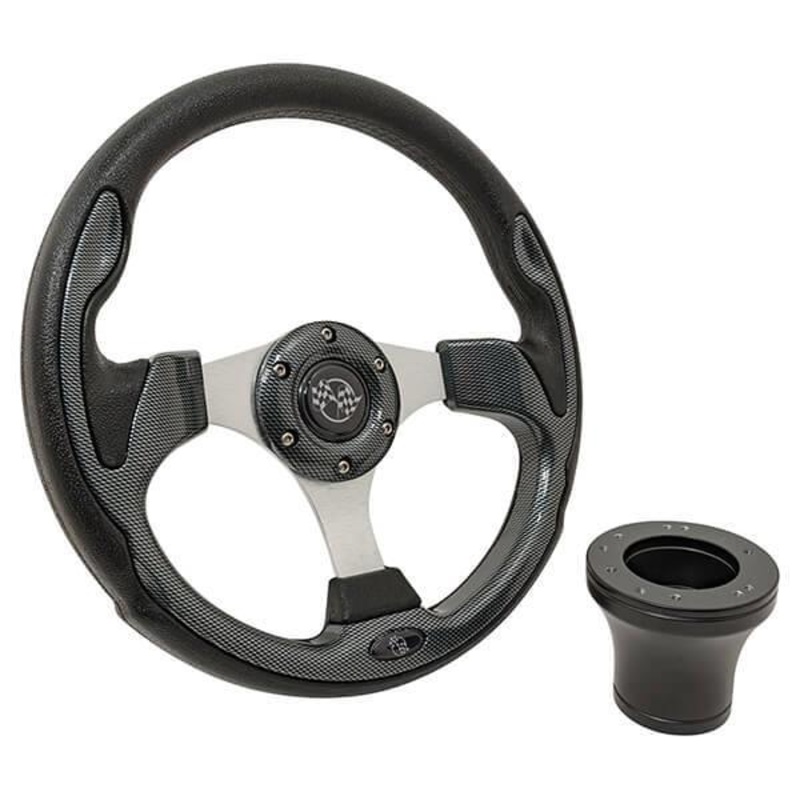 Club Car Precedent Carbon Fiber Rally Steering Wheel PN# 06-051
