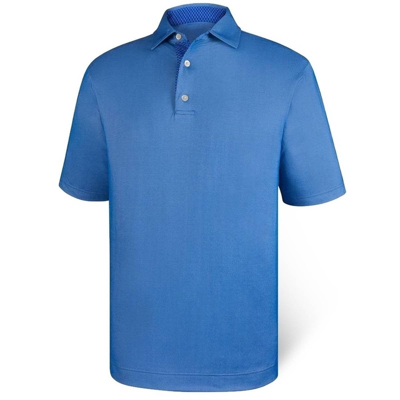 FootJoy Birdseye Jacquard Dot Geo Trim Golf Polo – Closeout