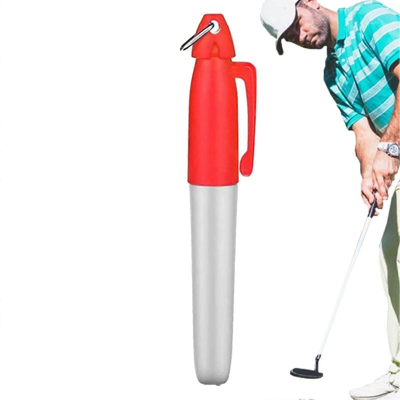 Golf Ball Marker Pens  Template Alignment Tool  OilBased Marking Pen  Red