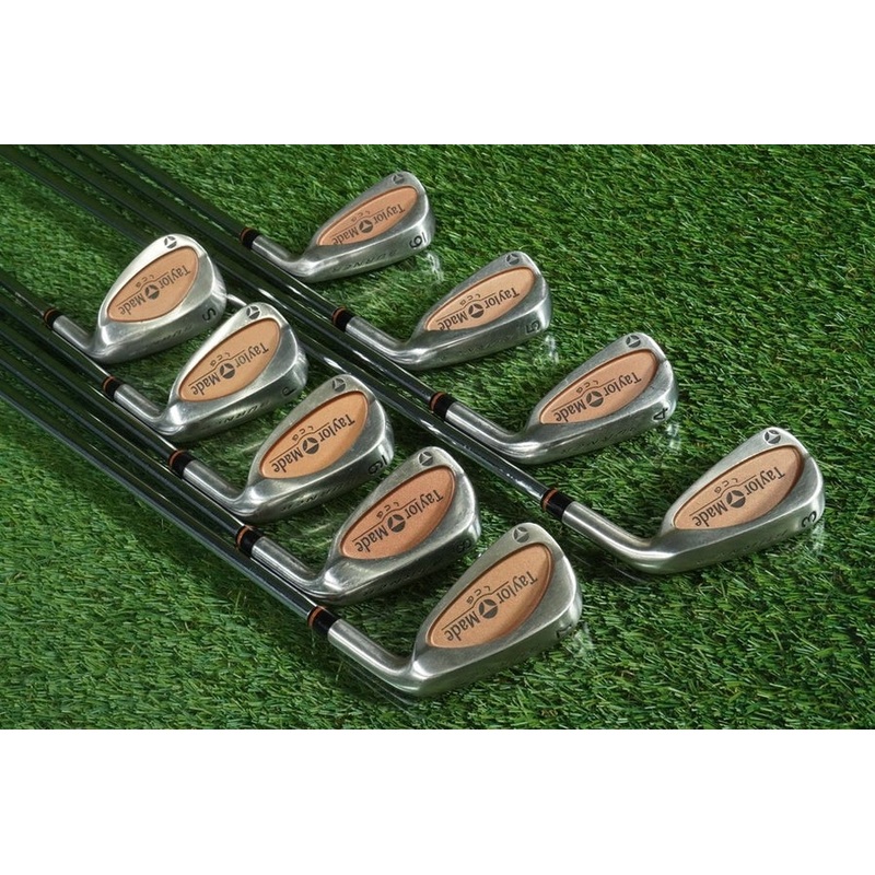 TAYLORMADE LCG BURNER IRONS SET 3-SW PRECISION RIFLE R-80 REGULAR FLEX RH~ NICE!