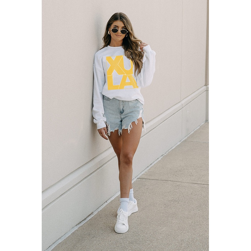 XAVIER MUSKETEERS It’s Gameday Crew Fleece By Madi Prewett Troutt