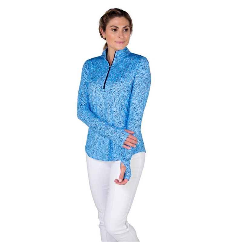 JoFit UPF50 Mock|X-Small|Small|Medium|Large|X-Large|XX-Large|Baileys Cheetah Print