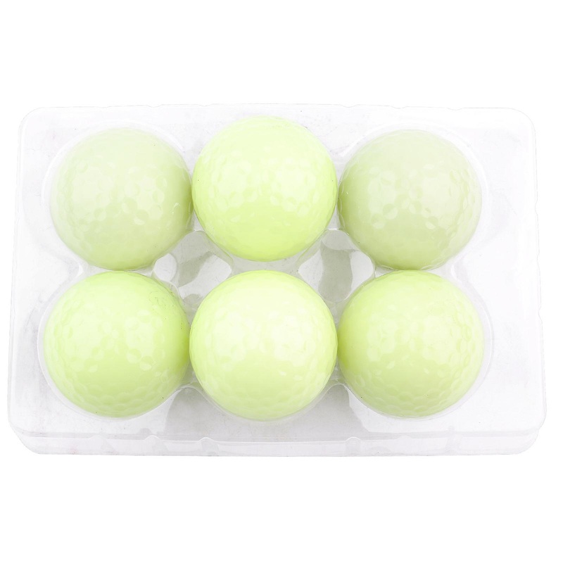 6pcs Night Golf Balls Luminous Luminous Golf Balls Long Lasting Bright Glow in Dark