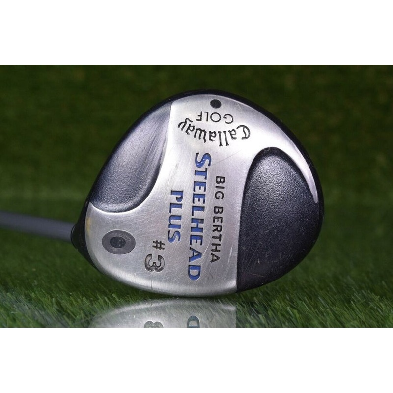 CALLAWAY GOLF BIG BERTHA STEELHEAD PLUS 3 WOOD W/ CALLAWAY FIRM FLEX SHAFT