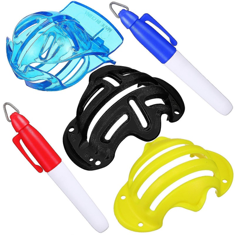 Golf Ball Markers Golf Marker Tools For All Levels of Golfers Blue T-Shaped Drawing Lines 1Set