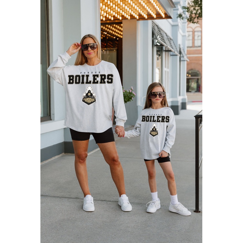 PURDUE BOILERMAKERS Big Goals Kid’s Long-Sleeve Tee
