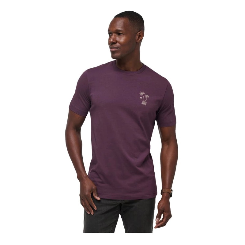 Travis Mathew Island Gem Tee|Plum|Small|Medium|Large|X-Large|XX-Large|XXX-Large