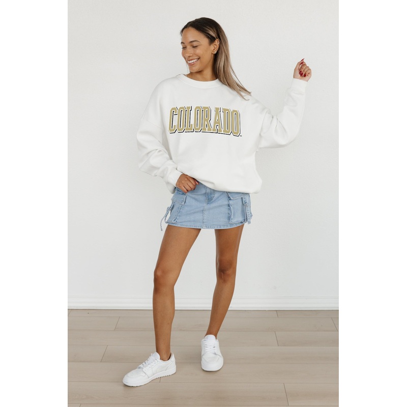 COLORADO BUFFALOES All-Star Appeal Fleece Crew Pullover By Madi Prewett Troutt