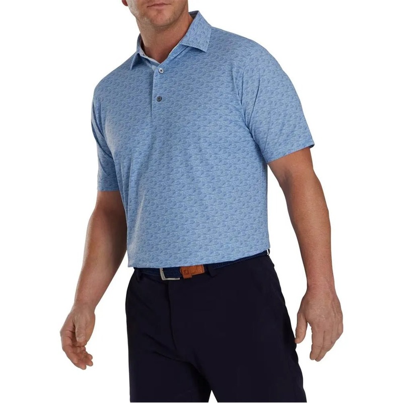 FootJoy Golf Course Doodle Stretch Pique Self Collar Polo – Previous Season Style