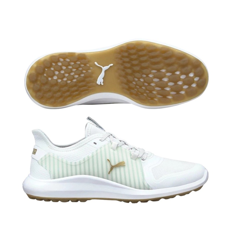 Puma Men’s Limited Edition Ignite Fasten8 Seersucker Golf Shoes – White