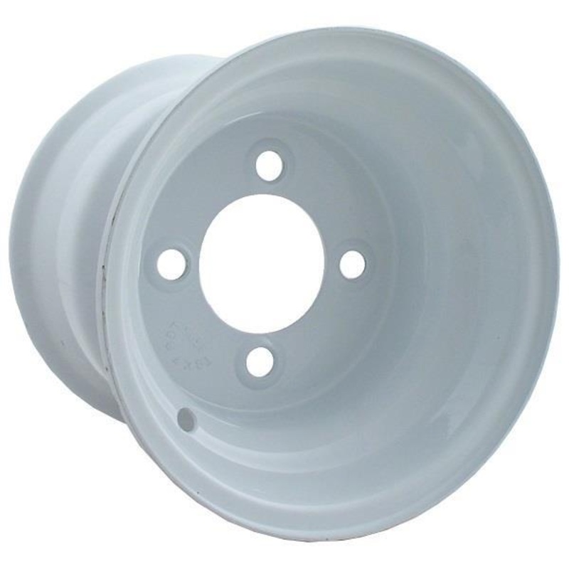 10×6 White Steel Wheel Centered PN# 40540