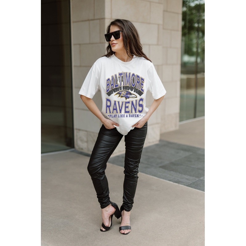 BALTIMORE RAVENS Shakedown Oversized Crewneck Tee