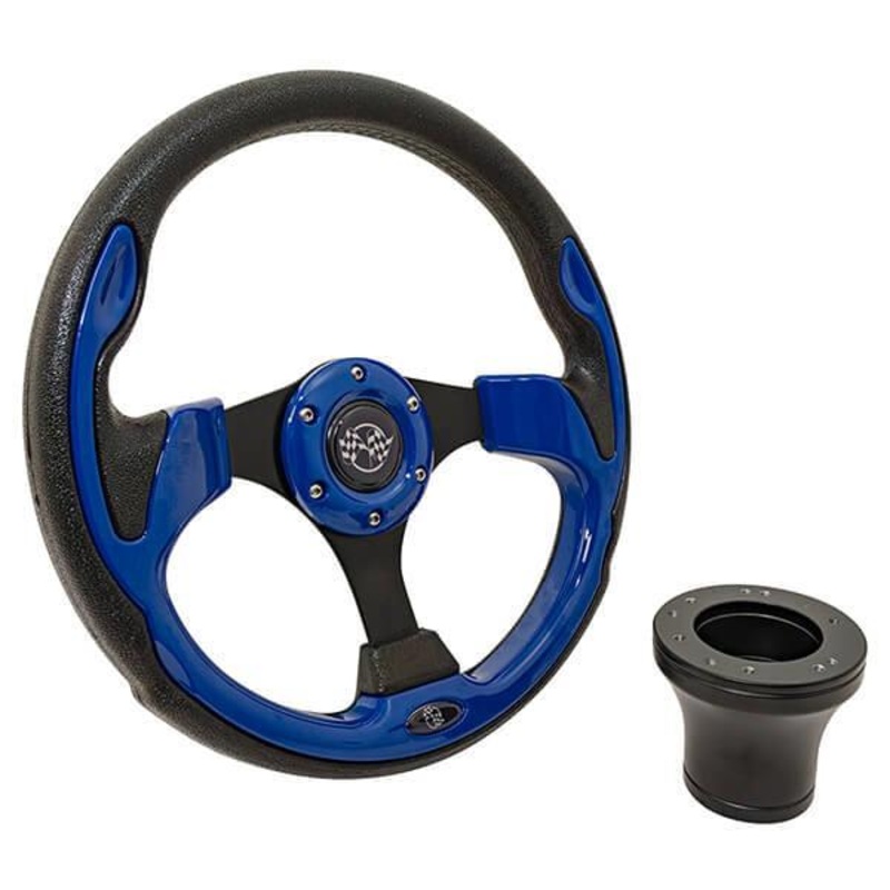 EZGO Blue Rally Steering Wheel Kit (Years 1994.5-Up) PN# 06-053