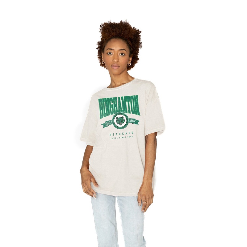 BINGHAMTON BEARCATS Get Goin’ Oversized Crew Neck Tee
