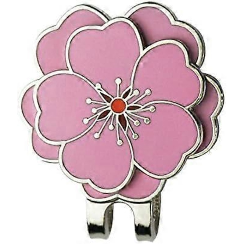 Flower Golf Ball Marker with Golf Hat Clip for Your Friend