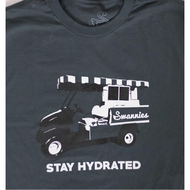 Swannies Bev Cart Tee|Charcoal|Evergreen|Heather Blue|Mint|Navy|Slate Heather|Small|Medium|Large|X-Large|XX-Large