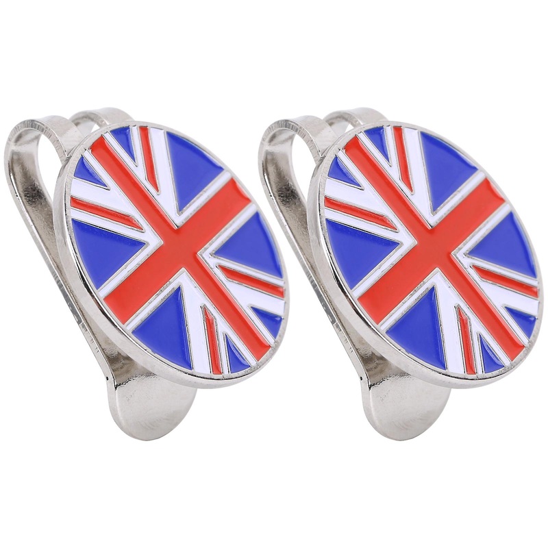 2Pcs Magnetic Golf Hat Clip Aluminum Alloy Outdoor Golf Ball Marker Accessories