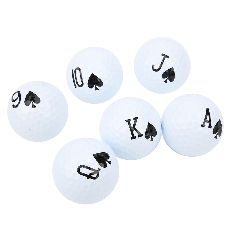 6Pcs Elastic Golf Balls Double Layer Swinging Practice Balls for Golf Game