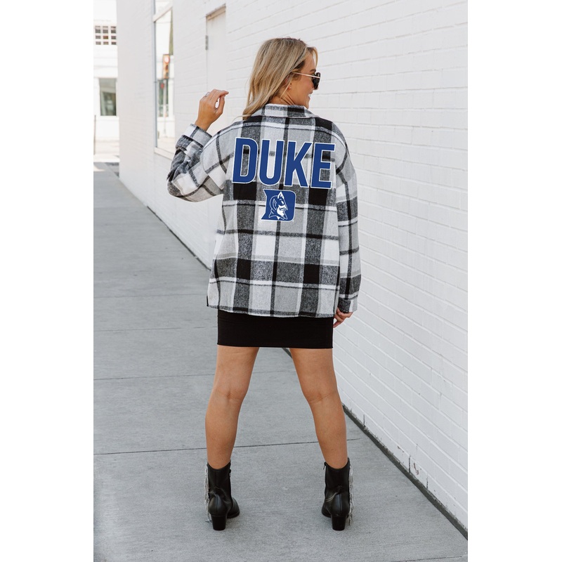 DUKE BLUE DEVILS Mad For Plaid Jenkins Plaid Overshirt
