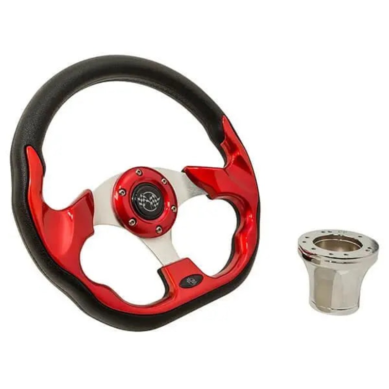EZGO Red Racer Steering Wheel Kit 1994.5-Up PN# 06-077