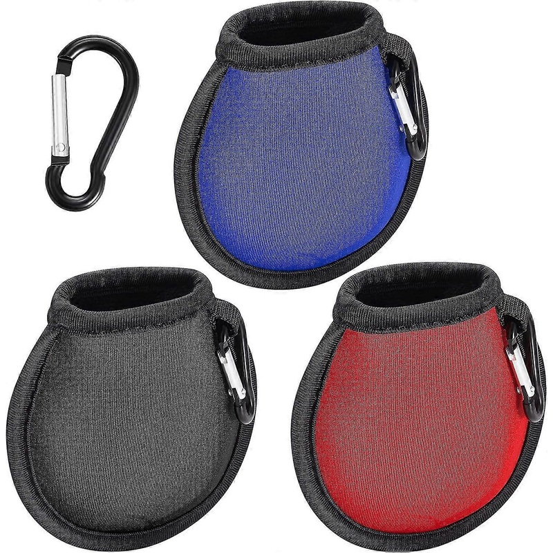Golf Ball Washer Pocket Pouch Golf Ball Cleaner Pouch Pocket Golf Ball Cleaner Bag With Hanging Buckle Clip Portable Golf Ball Towel Cleaner B