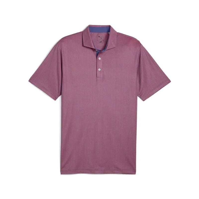 Puma Mattr Tile Golf Polo|Peach Frost/Blue Crystal|Small|Medium|Large|X-Large|XX-Large|XXX-Large