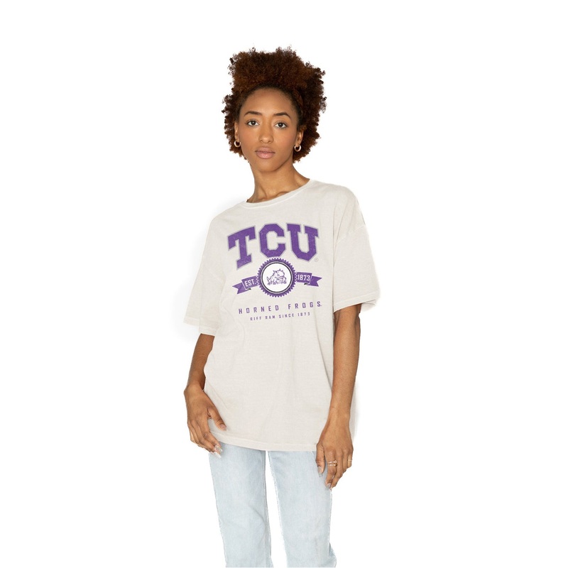 TCU HORNED FROGS Get Goin’ Oversized Crew Neck Tee