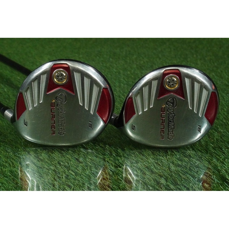 TAYLORMADE BURNER WOODS SET 3W,5W REAX SUPERFAST GRAPHITE SENIOR FLEX RH 15,18