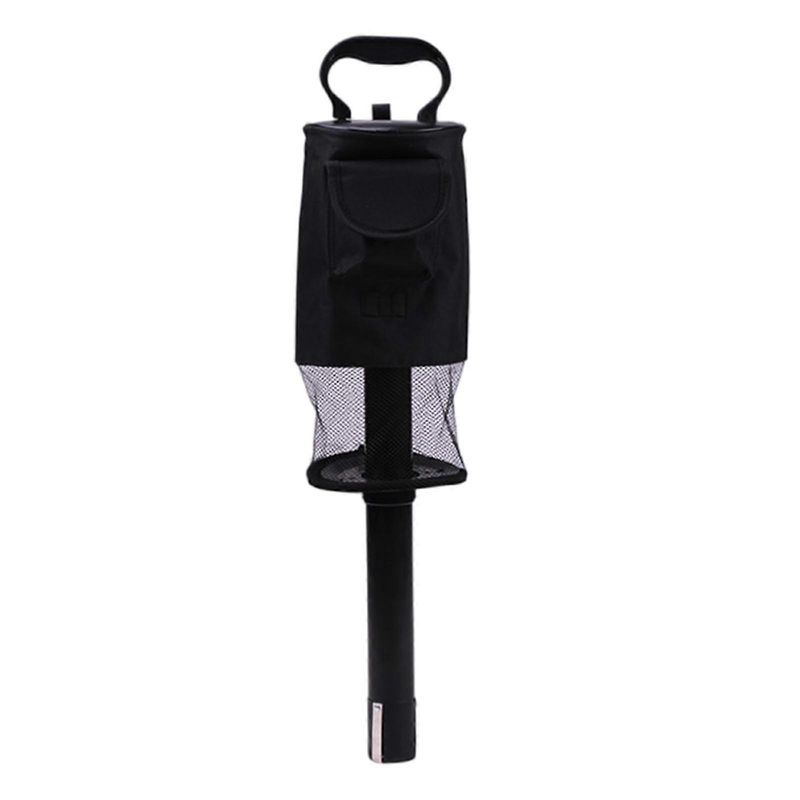 Portable Golf Ball Picker Upper with Detachable Plastic Tube, Golf Ball Collector Pick Up Tool, Black