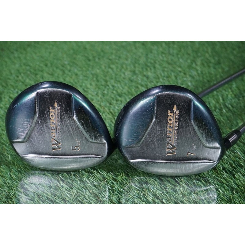WARRIOR CUSTOM GOLF LEFT HANDED WOODS SET 5 + 7 REGULAR FLEX SHAFTS ~ L@@K!!