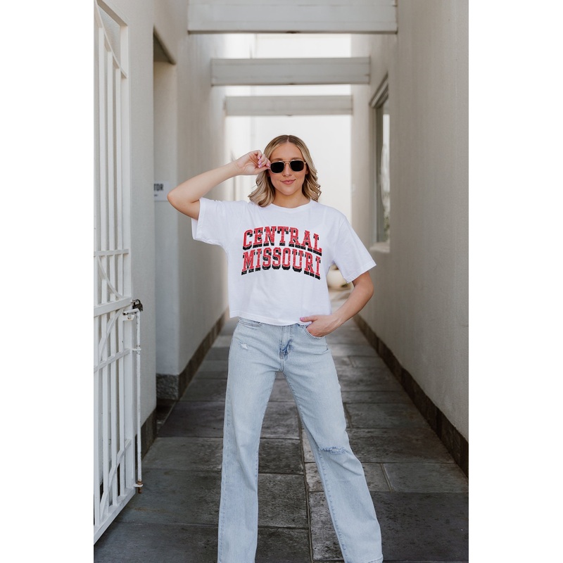 CENTRAL MISSOURI MULES Claim To Fame Boxy-Fit Crop Tee