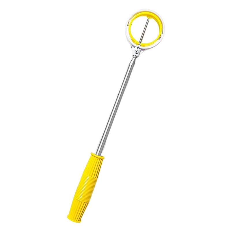 Portable Telescopic Golf Ball Retriever Extendable Folding Lightweight Yellow