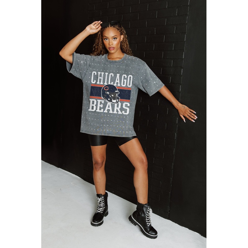 CHICAGO BEARS On The Ball Mini Rhinestone Tee