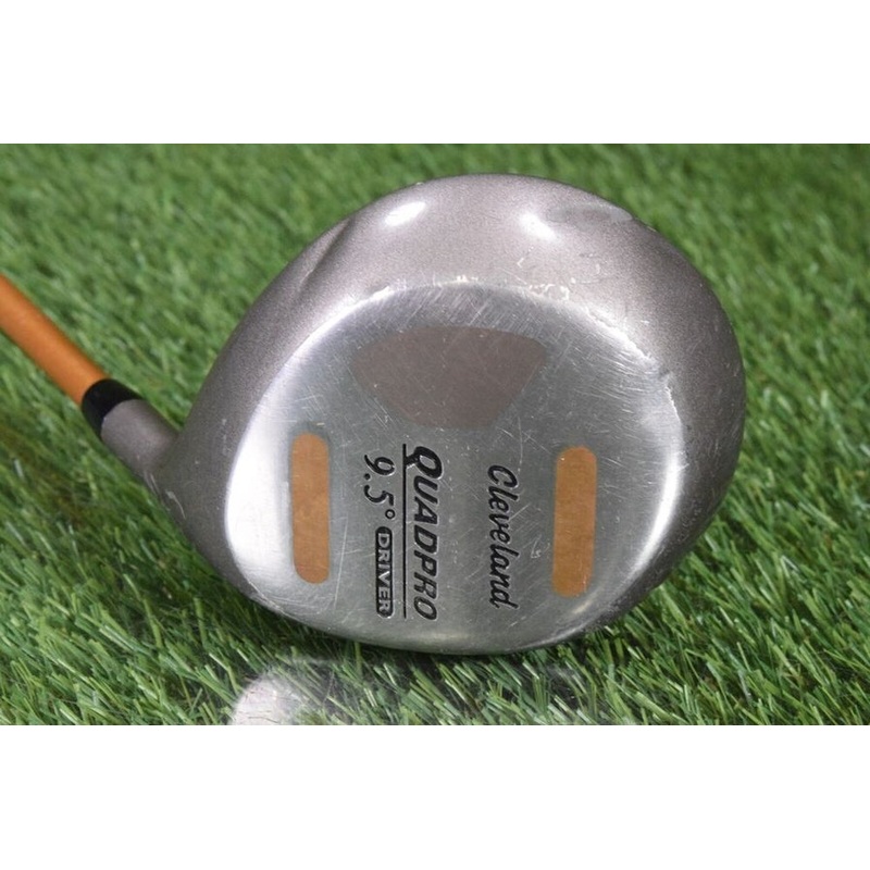CLEVELAND QUADPRO 9.5 DRIVER LAUNCHER GOLD 65G REGULAR FLEX SHAFT ~ DENTS!!