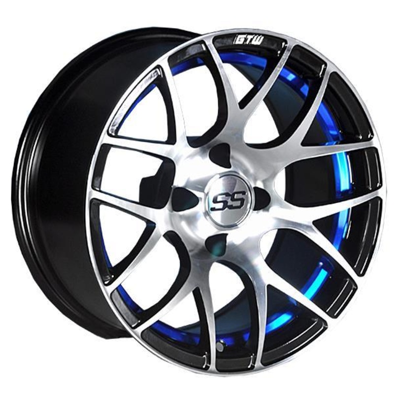 14 GTW Pursuit Blue with Machined Accents Wheel