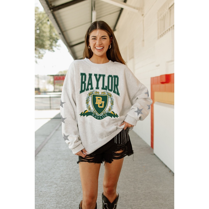 BAYLOR BEARS Allstar Embellished Crew Pullover By Madi Prewett Troutt