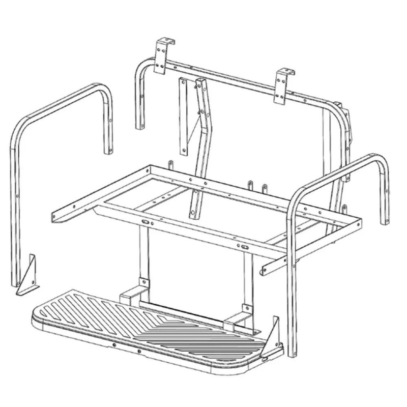 GTW MACH3 Flip Frame Only EZGO RXV PN# 1-162
