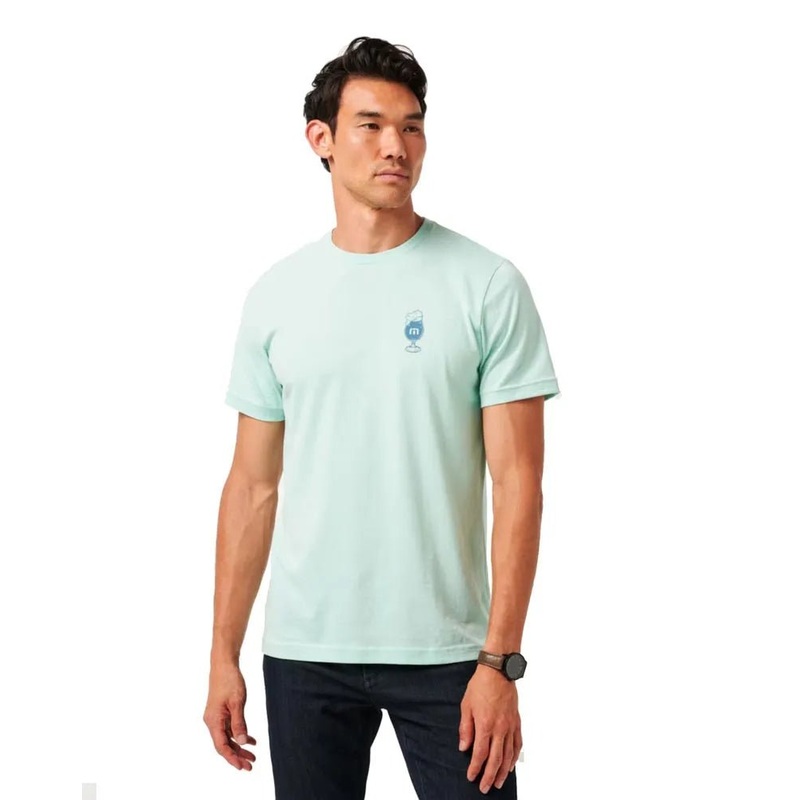 Travis Mathew Bar Break Tee|Eggshell Blue|Small|Medium|Large|X-Large|XX-Large|XXX-Large